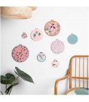 TAMBOUR A BRODER EN PLASTIQUE MOUTARDE 22.8CM