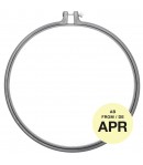 TAMBOUR A BRODER EN PLASTIQUE GRIS 24.5CM