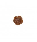 ROSE EN PLASTIQUE 1.5 CM - MARRON