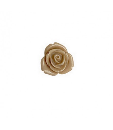 ROSE EN PLASTIQUE 1.5 CM - BEIGE