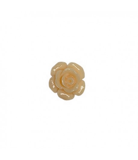 ROSE EN PLASTIQUE 1.4 CM - NUDE