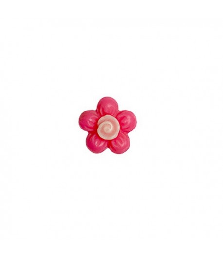 FLEUR EN PLASTIQUE 1.3 CM - ROSE FONCÉ