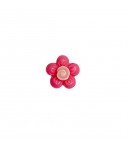 FLEUR EN PLASTIQUE 1.3 CM - ROSE FONCÉ