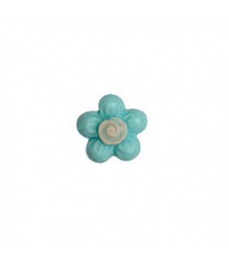 FLEUR EN PLASTIQUE 1.3 CM - BLEU