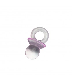 TÉTINE EN PLASTIQUE TRANSPARENT  - ROSE