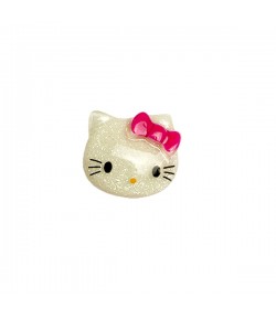 KITTY EN PLASTIQUE - TRANSPARENT GLITTER