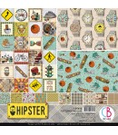 BLOC 8 FEUILLES HIPSTER CIAO BELLA 30X30 CM CBT035