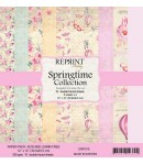 BLOC 10 FEUILLES 30.5 X 30.5 CM -  SPRINGTIME - REPRINT