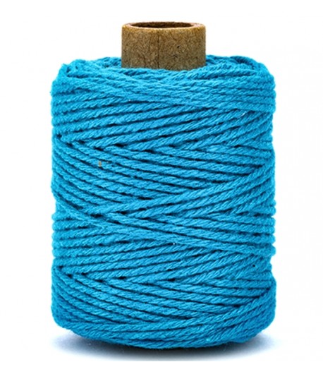 CORDE COTTON 2MM  - TURQUOISE - 50 M