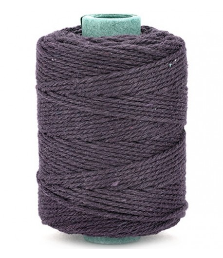 CORDE COTTON 2MM  - MARRON - 50 M