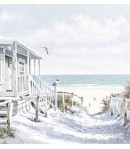 SERVIETTE  CABANE DE PLAGE