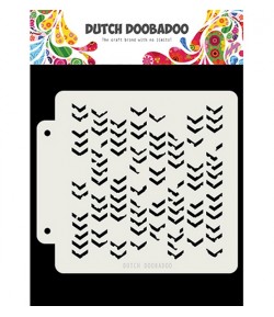 POCHOIR  GRUNCHE CHEVRONS - DUTCH DOOBADOO