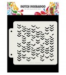 POCHOIR  GRUNCHE CHEVRONS - DUTCH DOOBADOO