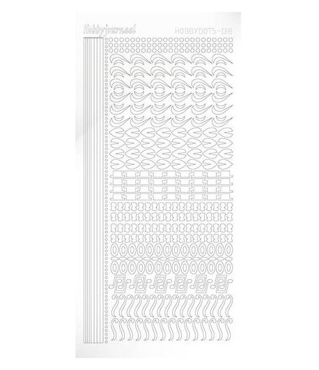 STICKERS MOTIFS BLANC  -  STDA180