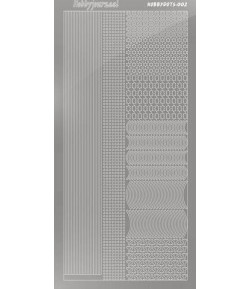 STICKERS MOTIFS ARGENT STDM028