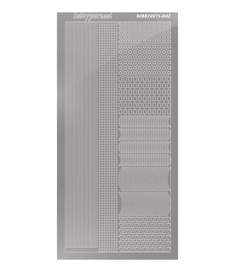 STICKERS MOTIFS ARGENT STDM028