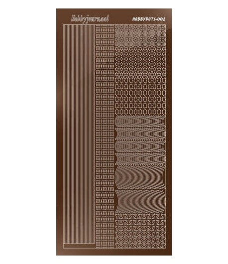 STICKERS MOTIFS MARRON STDM02G