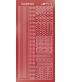 STICKERS MOTIFS ROUGE STDM02H