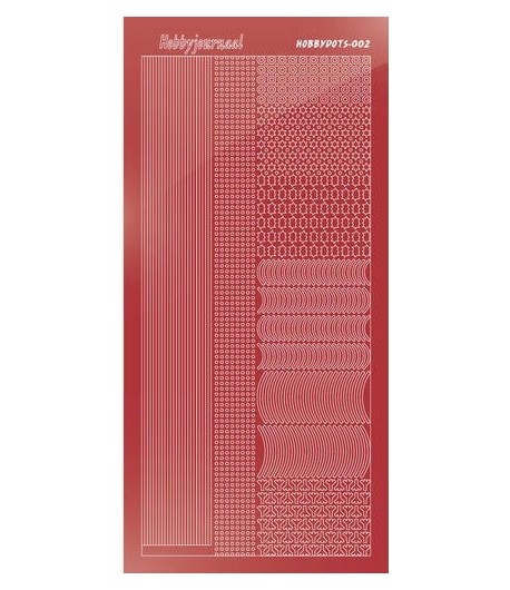 STICKERS MOTIFS ROUGE STDM02H