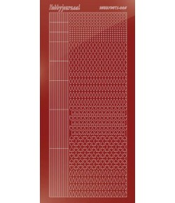 STICKERS MOTIFS ROUGE STDM054