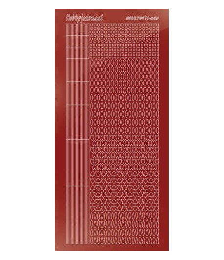 STICKERS MOTIFS ROUGE STDM054