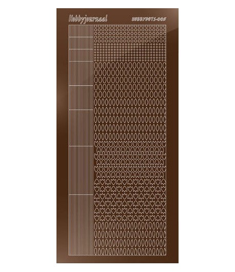 STICKERS MOTIFS MARRON STDM05G