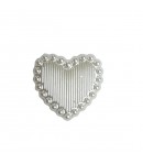 COEUR EN PLASTIQUE 1.4 CM - BLANC