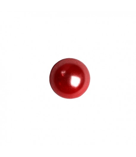 DEMI-PERLE EN PLASTIQUE 1.5 CM - ROUGE