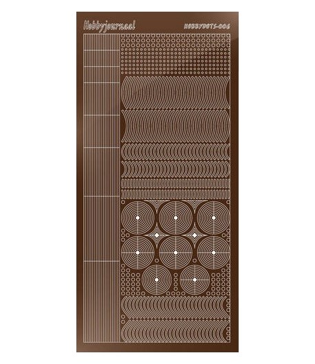 STICKERS MOTIFS MARRON STDM06G