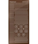 STICKERS MOTIFS MARRON STDM06G