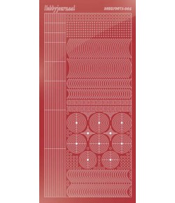 STICKERS MOTIFS ROUGE STDM06H