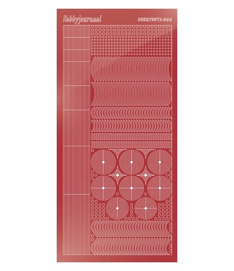 STICKERS MOTIFS ROUGE STDM06H