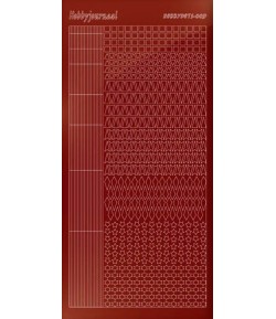 STICKERS MOTIFS ROUGE STDM094