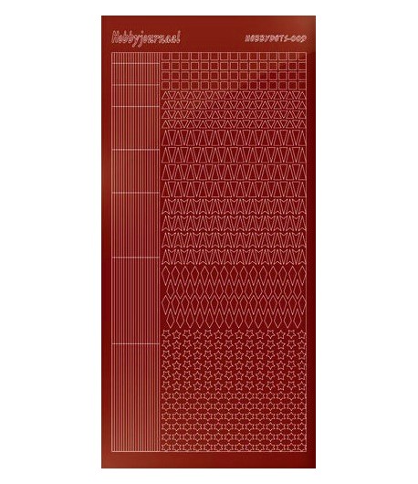 STICKERS MOTIFS ROUGE STDM094