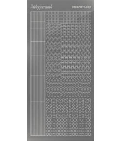 STICKERS MOTIFS ARGENT STDM098