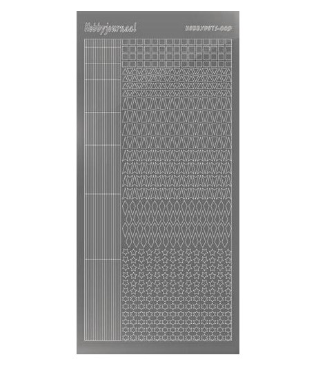STICKERS MOTIFS ARGENT STDM098