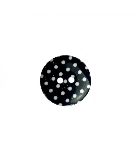 BOUTON EN PLASTIQUE POIS 2.3 CM - NOIR