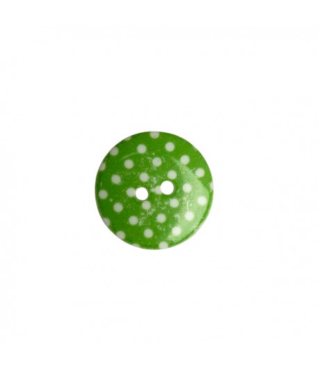 BOUTON EN PLASTIQUE POIS 2.3 CM - VERT