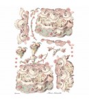 PAPIER DE RIZ PRINCESS LADY PINK - A3 29.7 X 41.9 CM - DFSA30734
