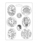 MOULE PVC  FLEXIBLE HORTENSIA 21 X 29.7 CM - K3PTA468