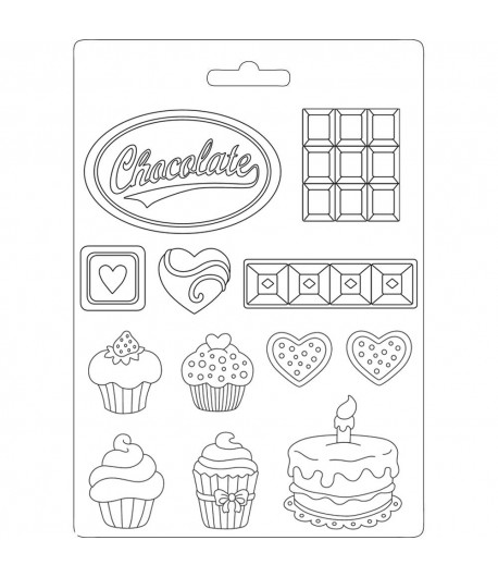 MOULE PVC  FLEXIBLE SWEETY 21 X 29.7 CM - K3PTA479