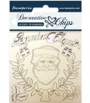 FORMES CARTON PERE NOEL 9.5 X 9.5 CM - SCB06