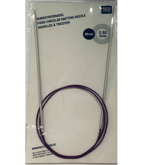 AIGUILLES CIRCULAIRES ALU 2.5MM - 80 CM