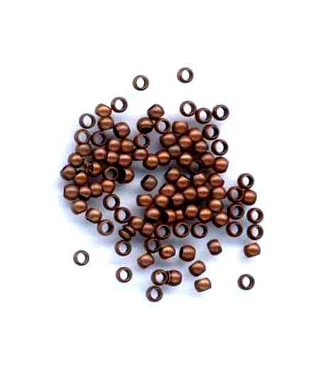 PERLES A ECRASER 2.5MM X 100 - CUIVRE