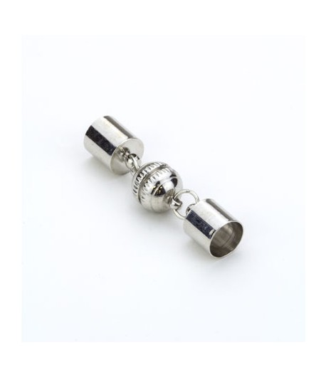 FERMOIR MAGNÉTIQUE POUR CORDON 8 MM - ARGENT