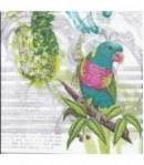 SERVIETTE LE PERROQUET BLEU