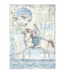 PAPIER DE RIZ A4 HORSE - 21 X 29.7 - DFSA4492 - STAMPERIA