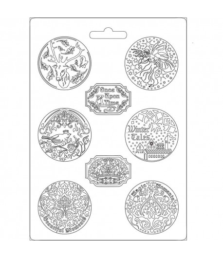 MOULE PVC FLEXIBLE FAIRY 21 X 29.7 CM - K3PTA472 STAMPERIA