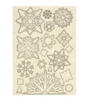 FORMES EN BOIS A5 SNOWFLAKES - KLSP084