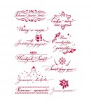 POCHOIR POLISH QUOTES 21X29.7CM KSG453